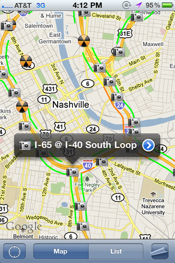 Tennessee Traffic Map